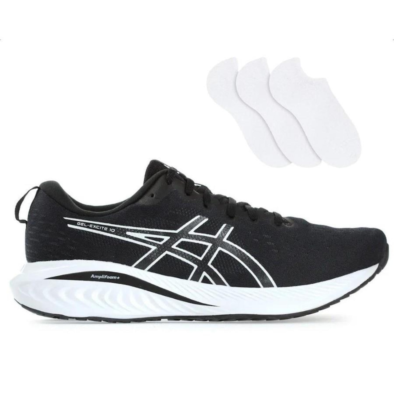 Kit Tênis Asics Gel-Excite 10 + 3 Pares De Meias - Masculino - Foto 1