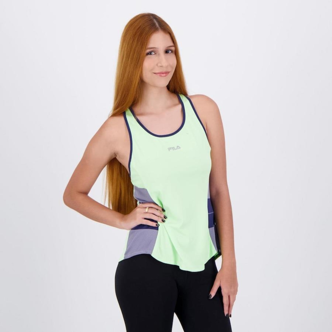 Camiseta Regata Fila Tank Block - Feminina - Foto 2