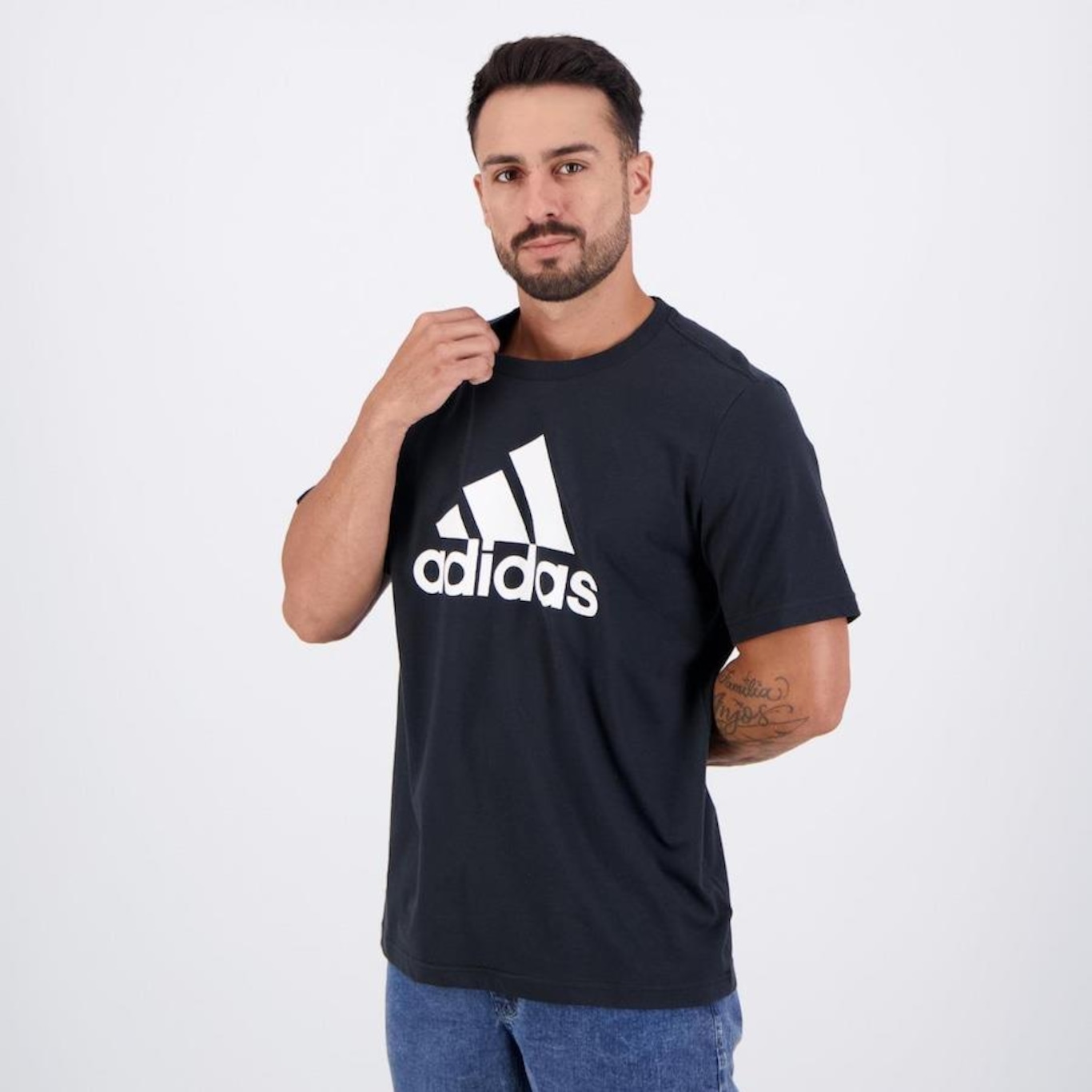 Camiseta adidas Big Logo - Masculina - Foto 3