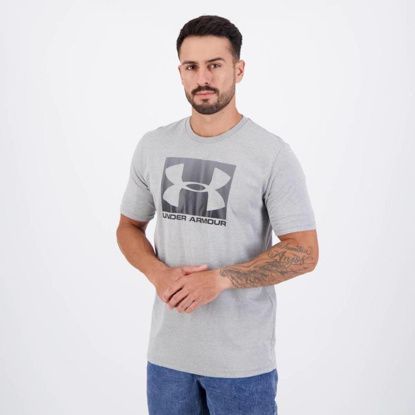 Camiseta Under Armour Boxed Sportstyle Brz - Masculina - Foto 3