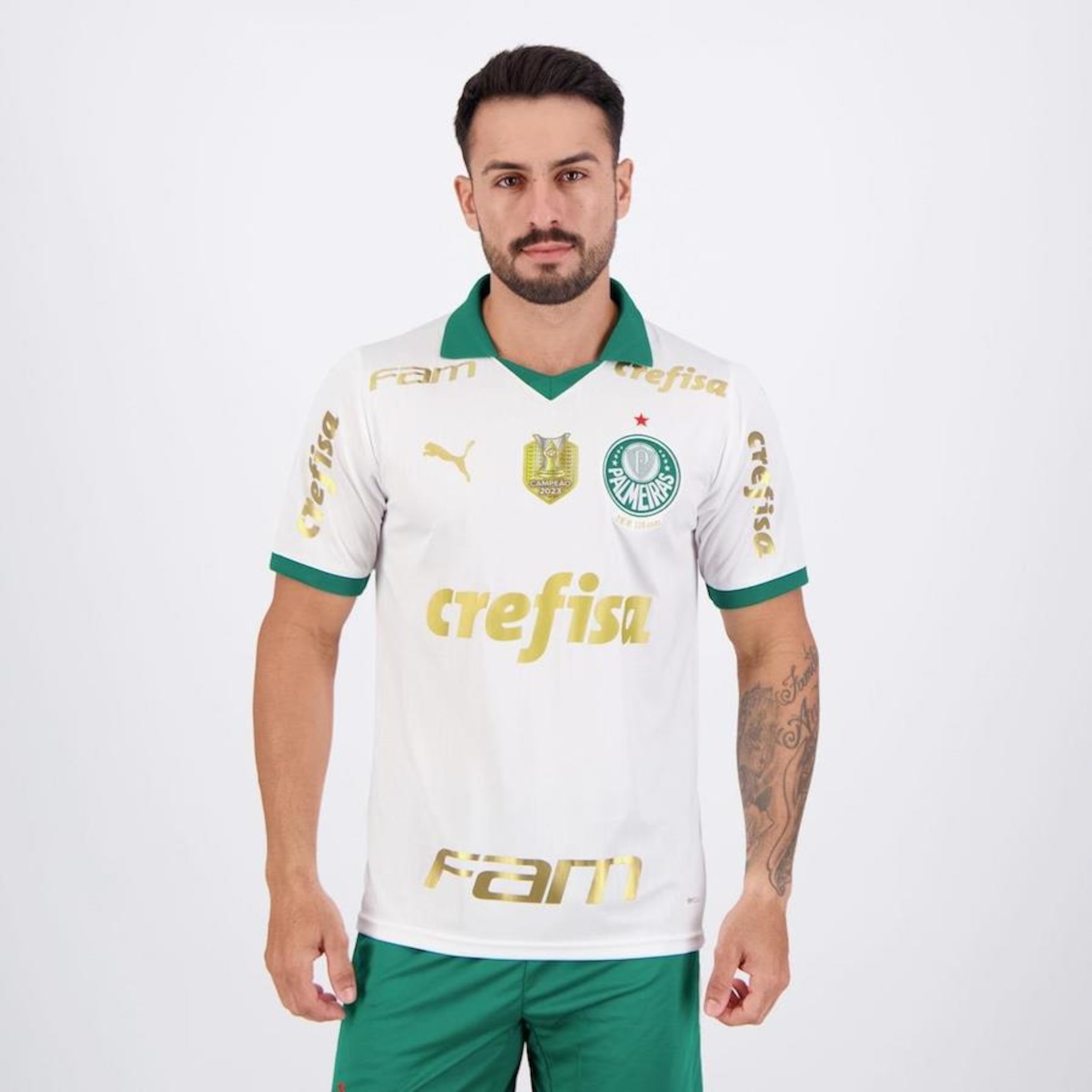 Camisa do Palmeiras II 2024 Puma Patch Campeão Brasileiro - Masculina - Foto 1