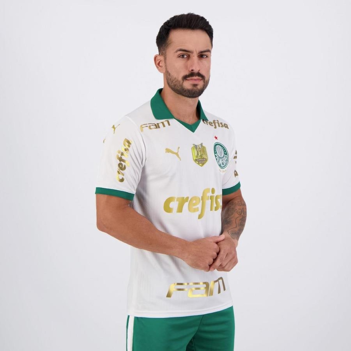 Camisa do Palmeiras II 2024 Puma Patch Campeão Brasileiro - Masculina - Foto 2