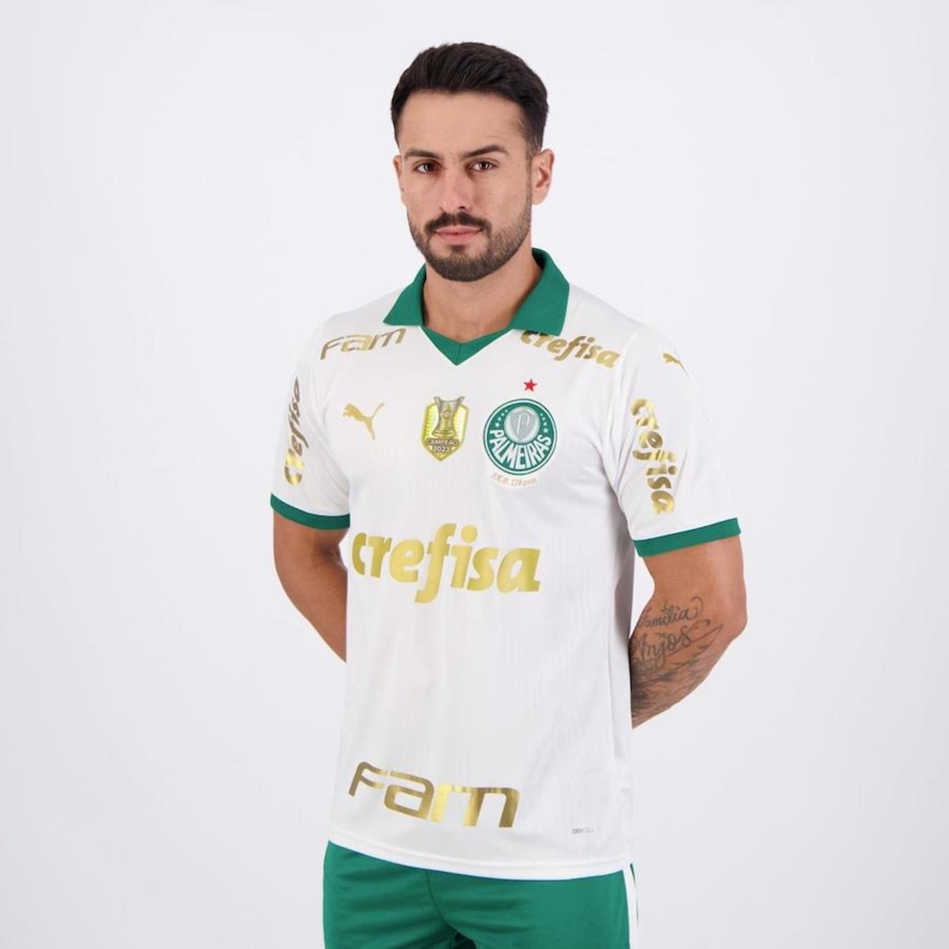 Camisa do Palmeiras II 2024 Puma Patch Campeão Brasileiro - Masculina - Foto 3