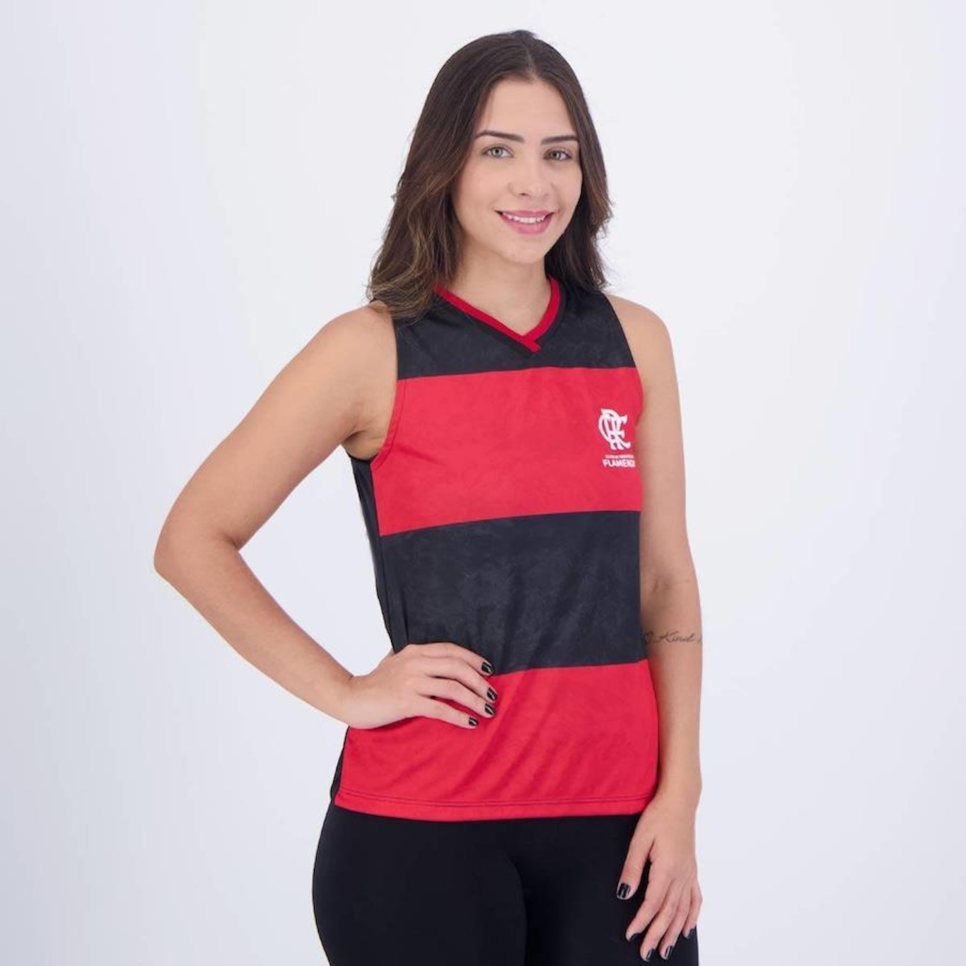 Camiseta Regata Flamengo Essence Braziline - Feminina - Foto 1