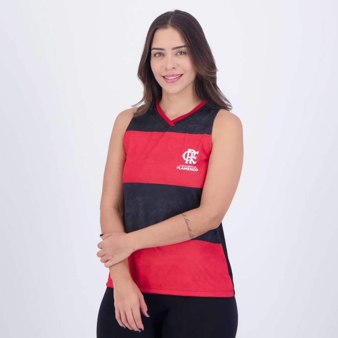 Camiseta Regata Flamengo Essence Braziline - Feminina - Foto 5