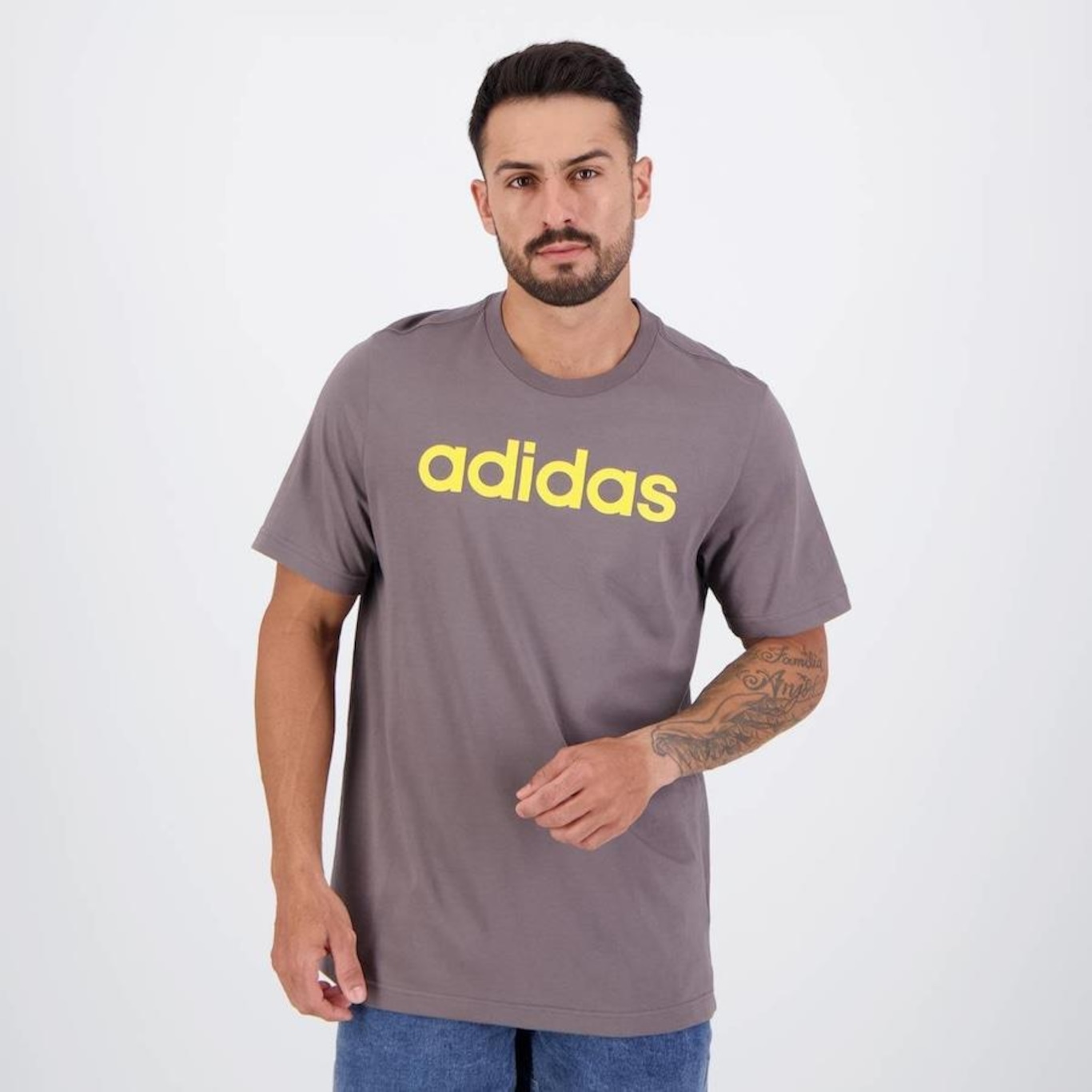 Camiseta adidas Logo Linear - Masculina - Foto 1