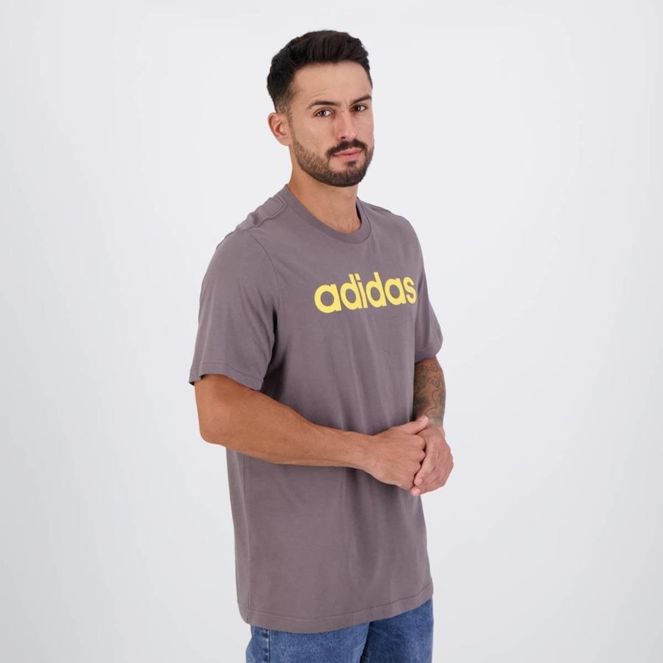 Camiseta adidas Logo Linear - Masculina - Foto 2