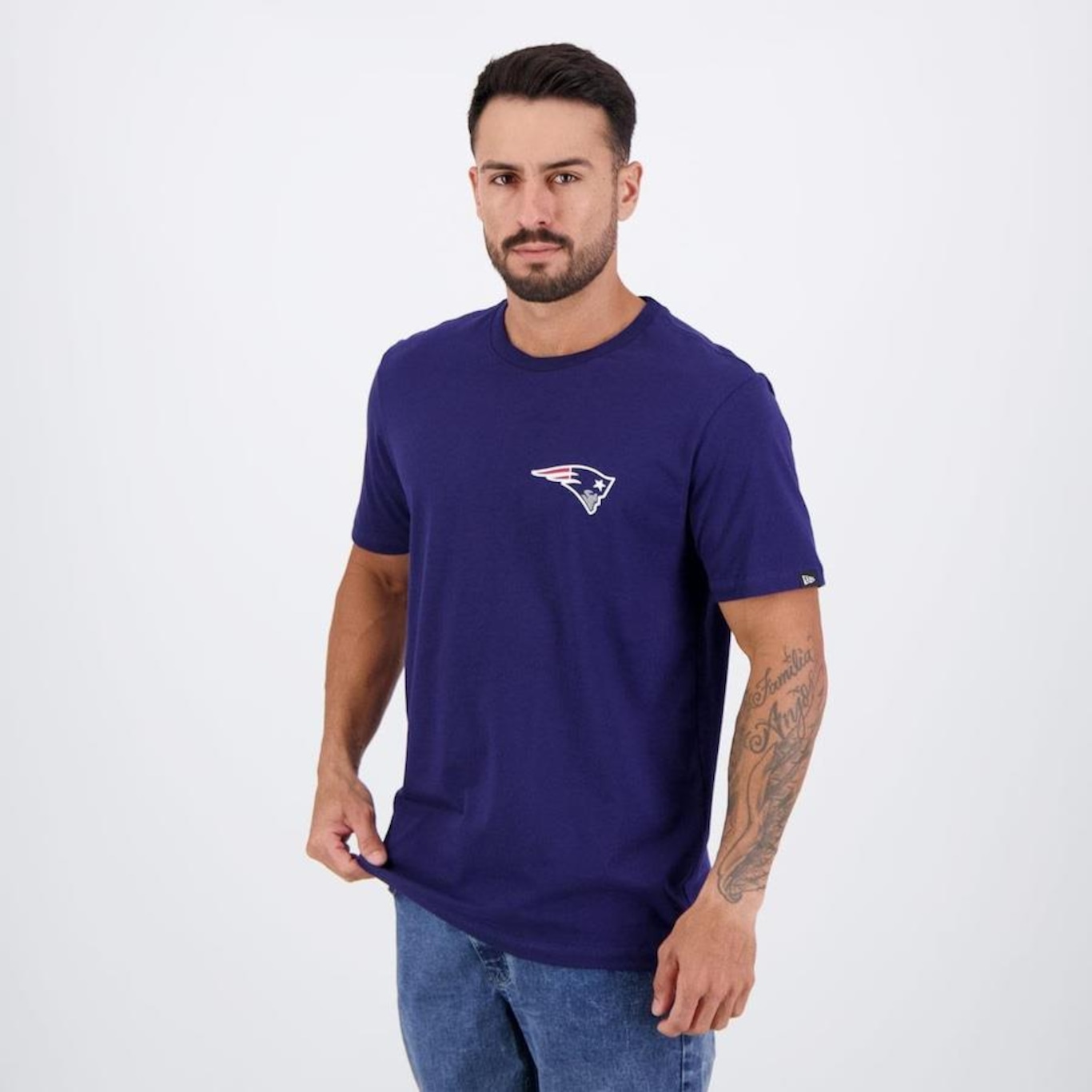 Camiseta New Era Nfl New England Patriots Club - Masculina - Foto 3