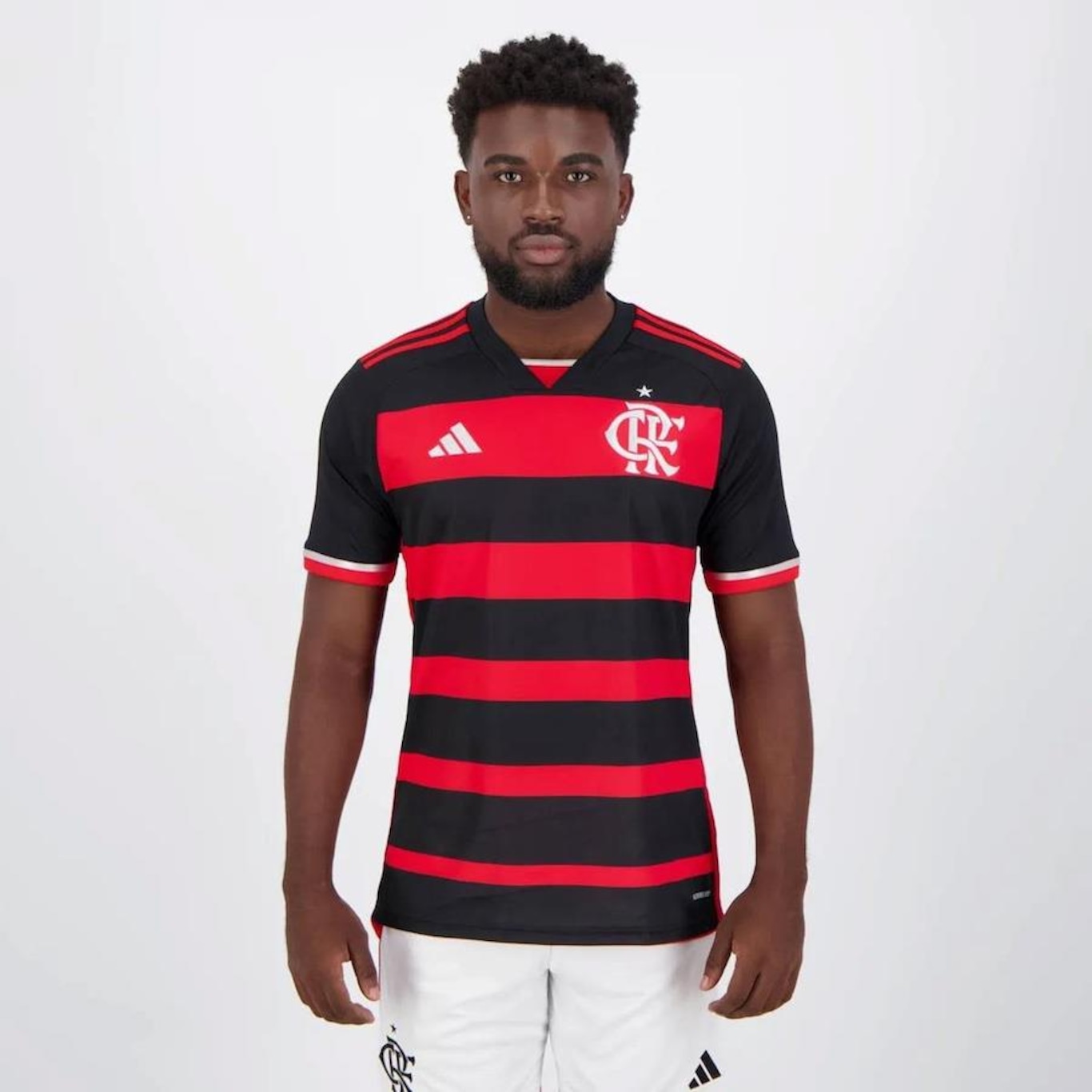 Kit Camisa do Flamengo I 2024 adidas - Masculina + Camisa Flamengo Brains - Masculina - Foto 4