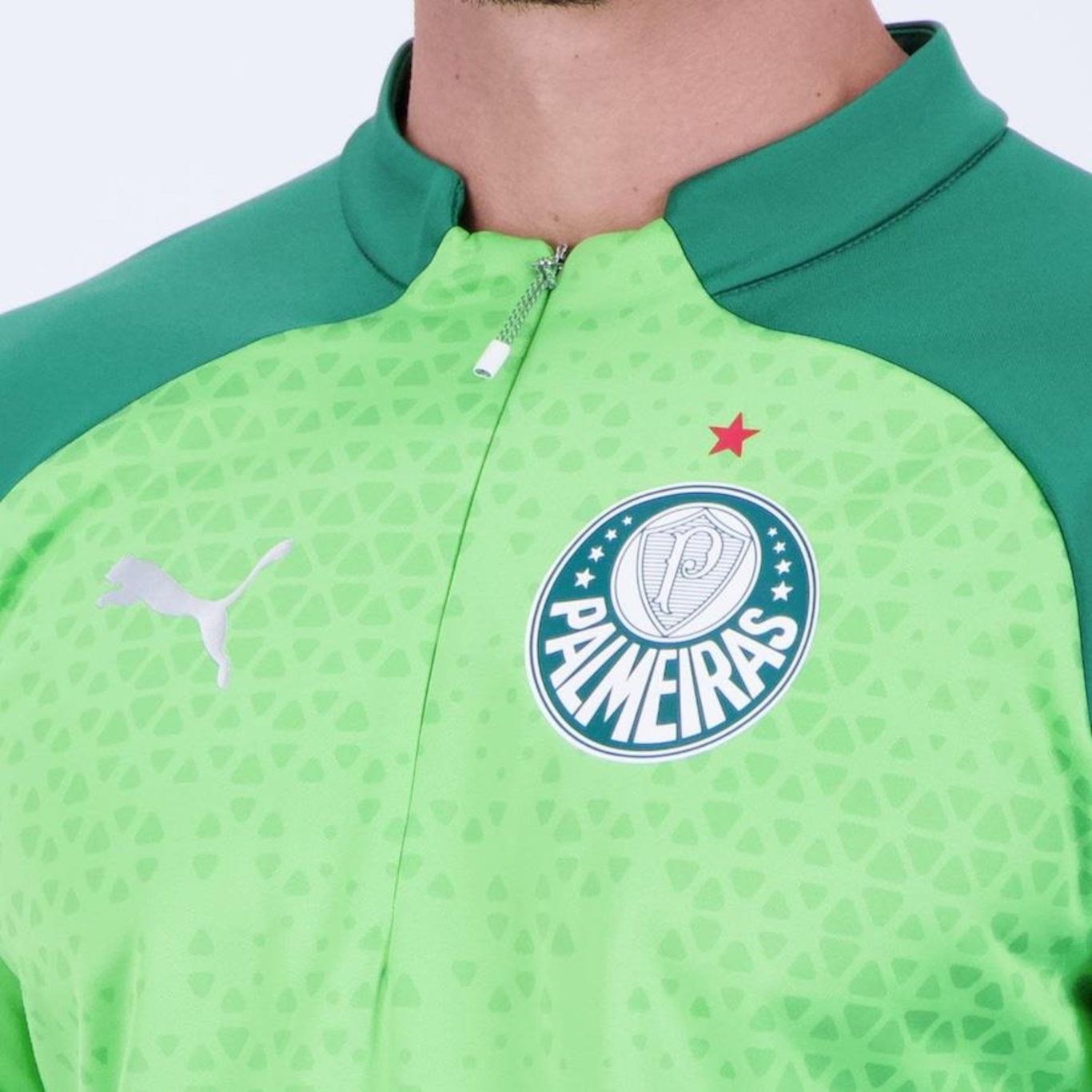 Blusão Térmico do Palmeiras Puma Training Fleece - Masculino - Foto 4