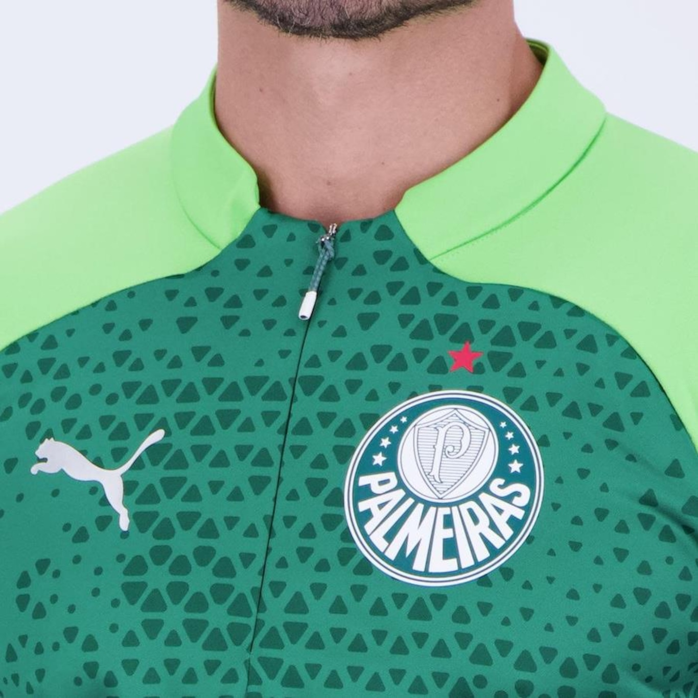 Blusão Térmico do Palmeiras Puma Training Fleece - Masculino - Foto 5