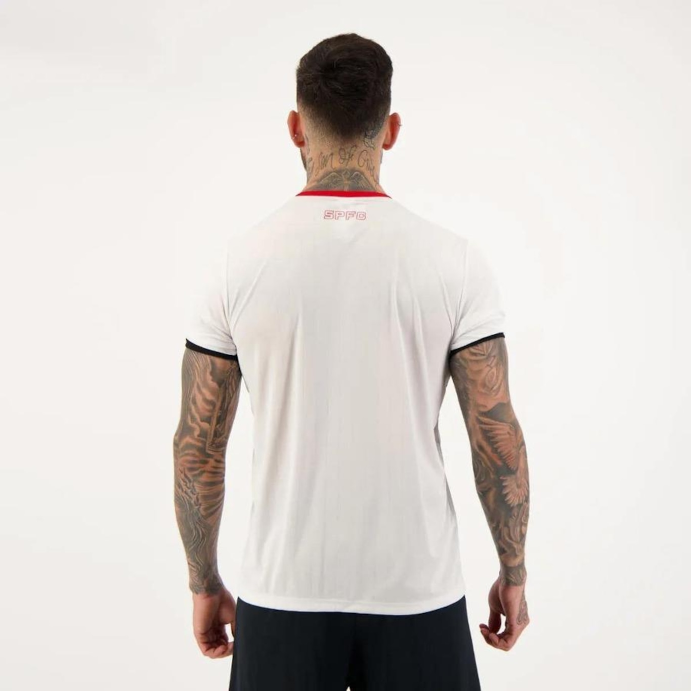 Kit Camisa do São Paulo I 2024 New Balance - Masculina + Camisa São Paulo Stencil - Masculina - Foto 5