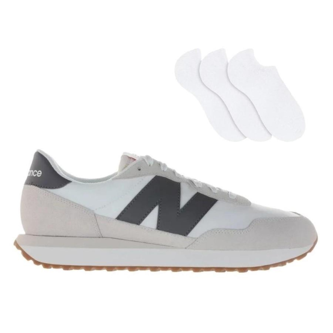 Kit Tênis New Balance 237 V1 + 3 Pares de Meias - Masculino - Foto 1