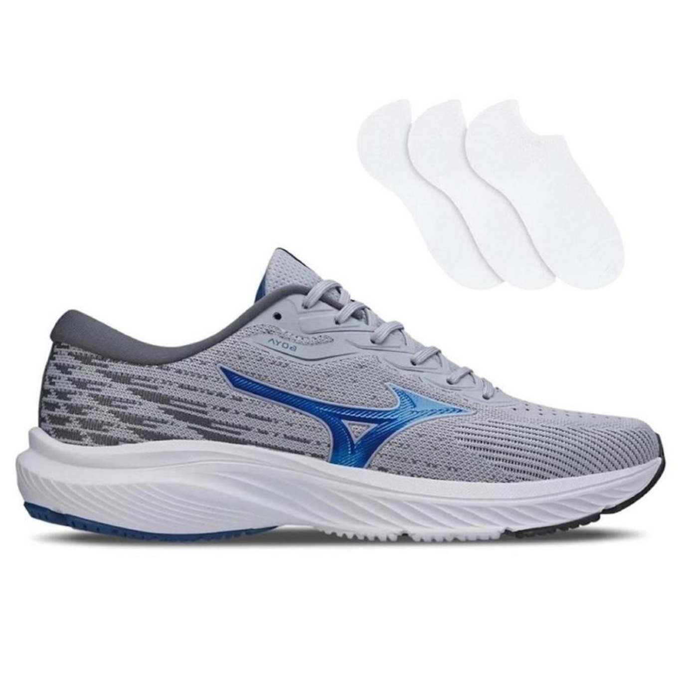 Kit Tênis Mizuno Goya + 3 Pares de Meias - Masculino - Foto 1