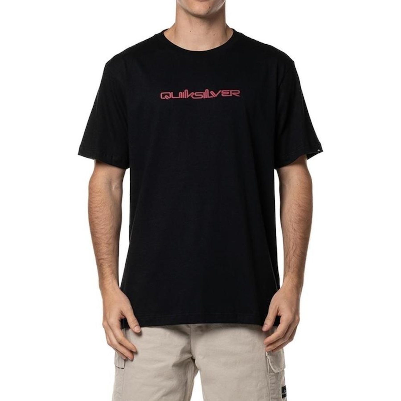 Camiseta Quiksilver Omni Font - Masculina - Foto 1