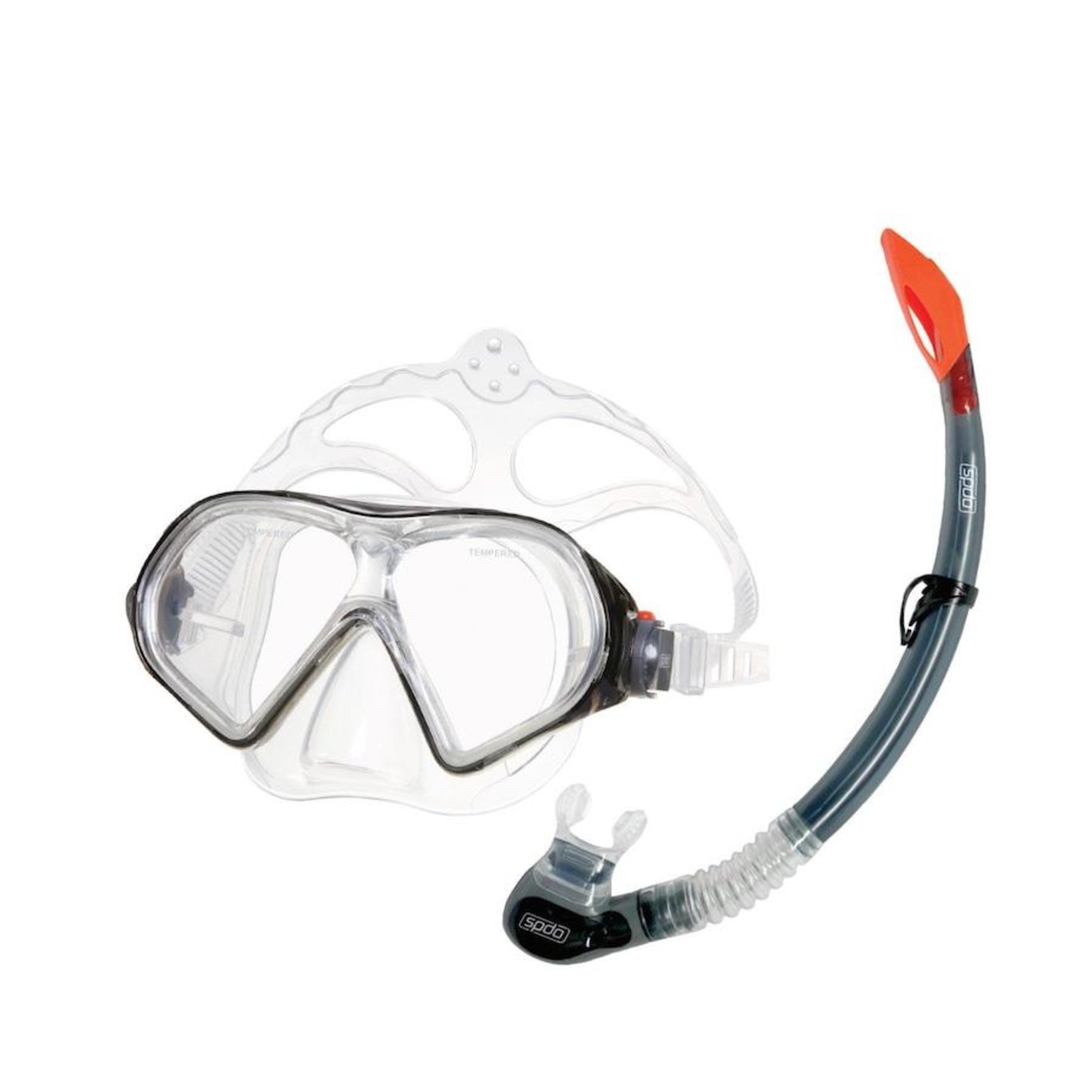 Kit de Máscara e Snorkel de Mergulho Belize Adulto Speedo - Foto 1