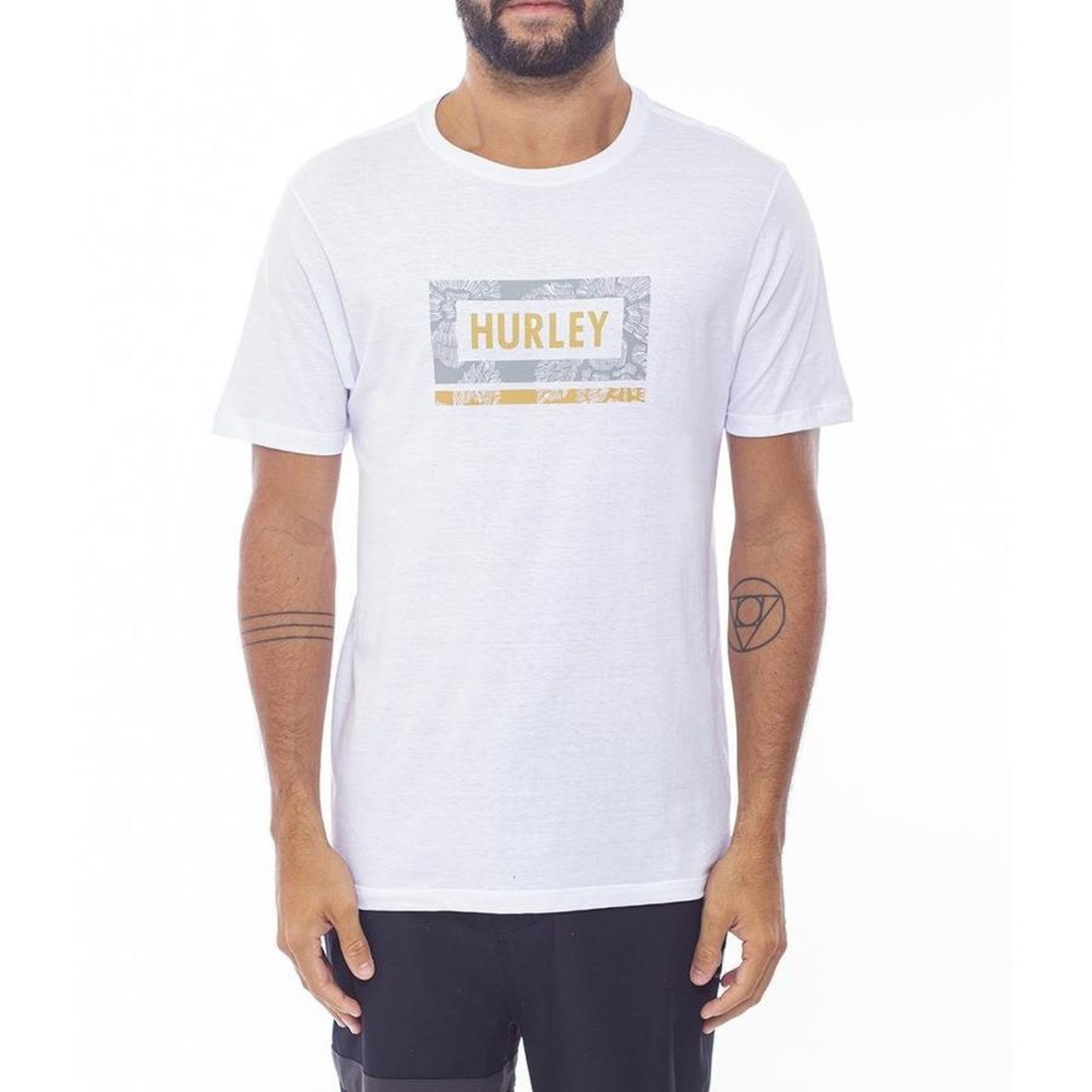 Camiseta Hurley Trace Box - Masculina - Foto 1