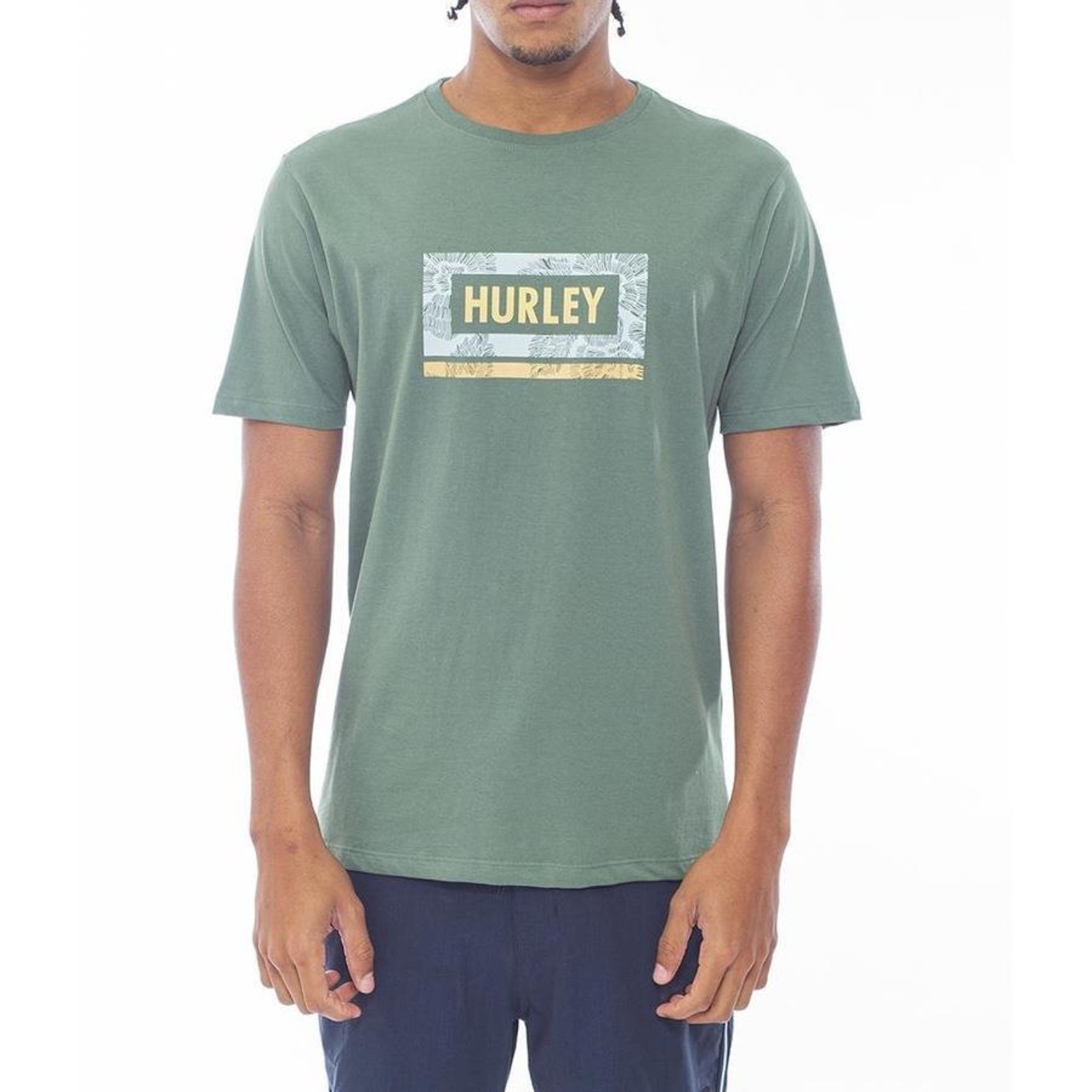 Camiseta Hurley Trace Box - Masculina - Foto 1