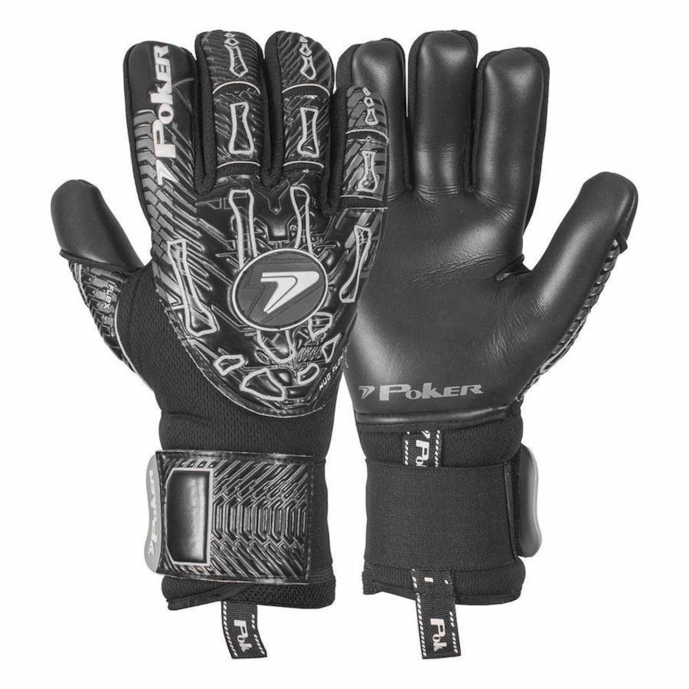 Luvas de Goleiro Poker de Campo Profissional Hug Flex 4 - Adulto - Foto 1