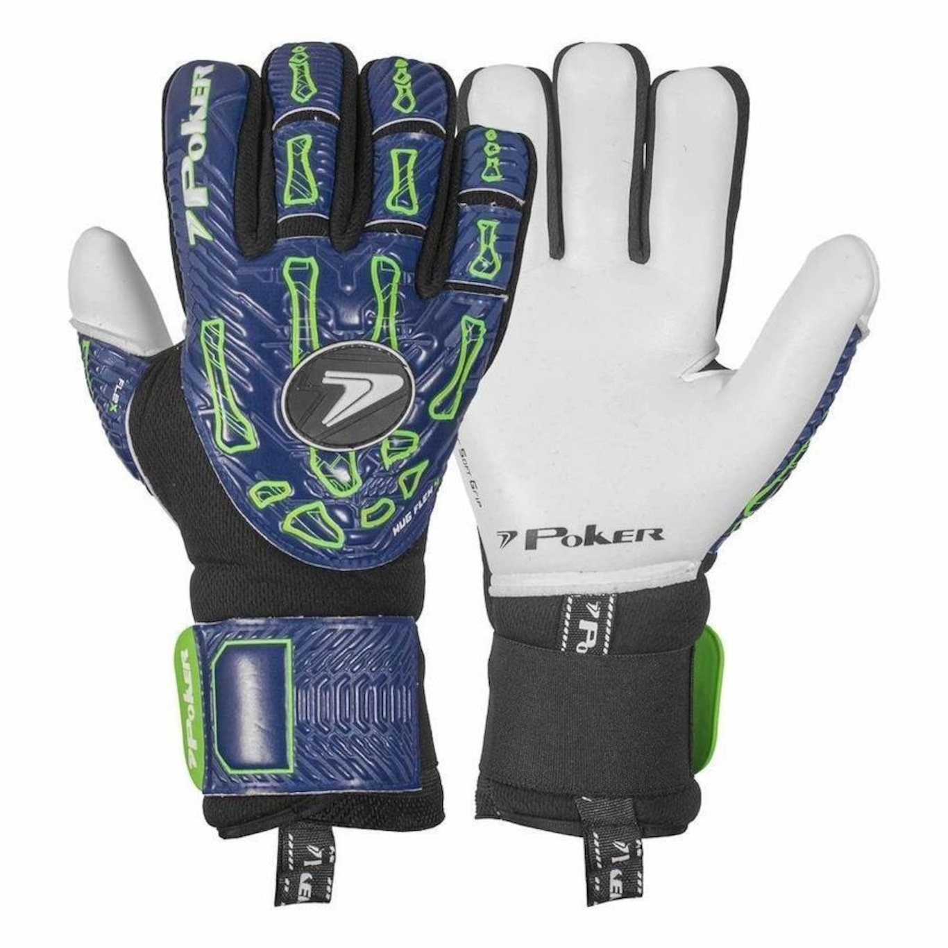 Luvas de Goleiro Poker de Campo Profissional Hug Flex 4 - Adulto - Foto 2