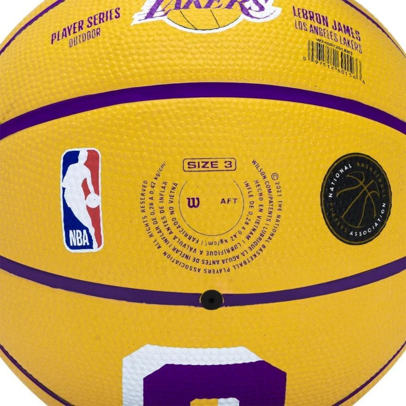 Bola de Basquete Wilson Nba Player Icon Mini Lebron - Foto 6