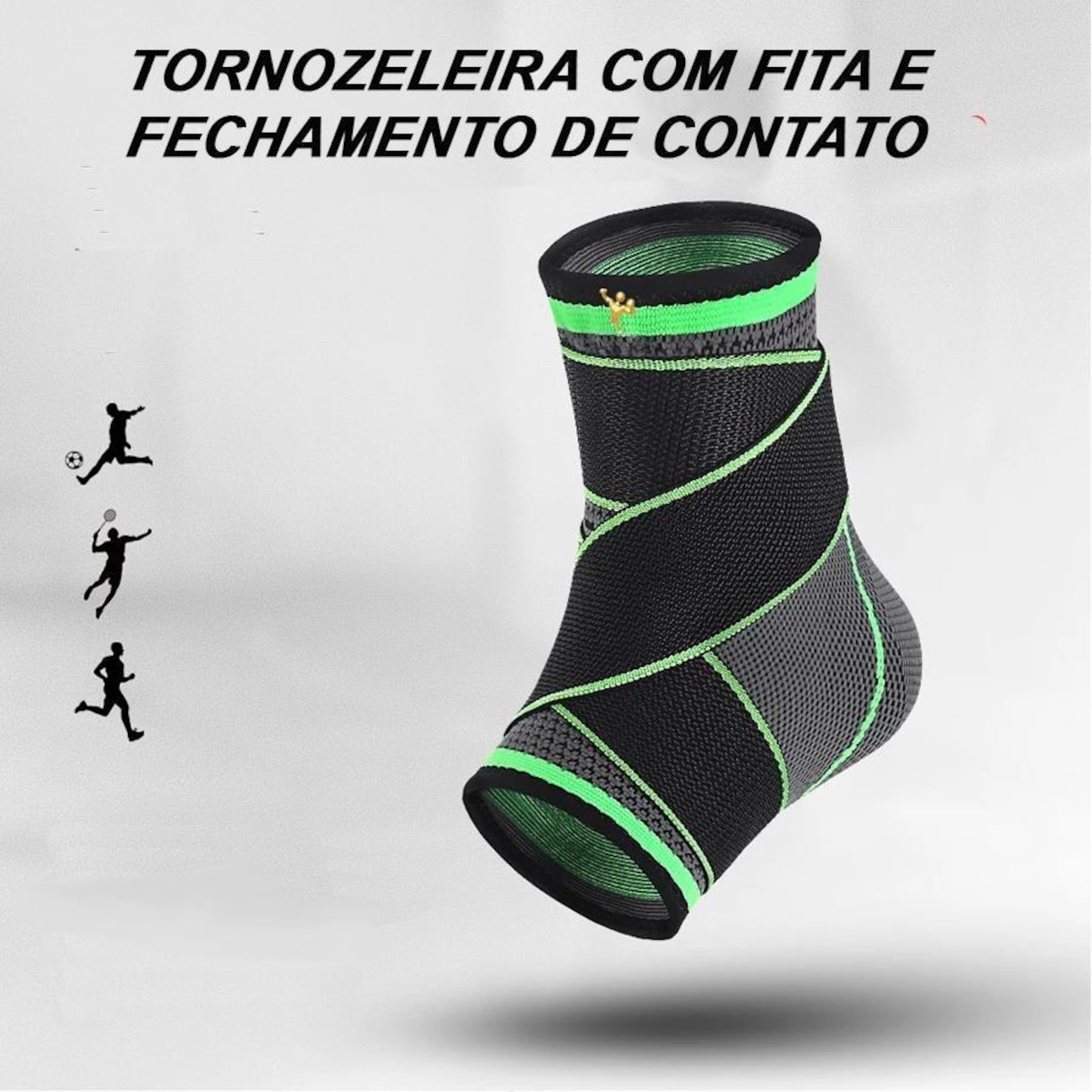 Tornozeleira Elástica Gold Sports com Tiras Ajustáveis - Foto 5