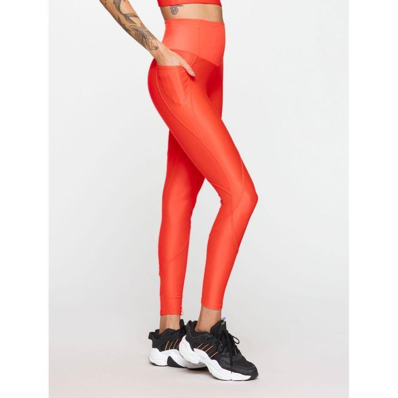 Calça Legging Body For Sure com Recortes Energy - Feminina - Foto 4