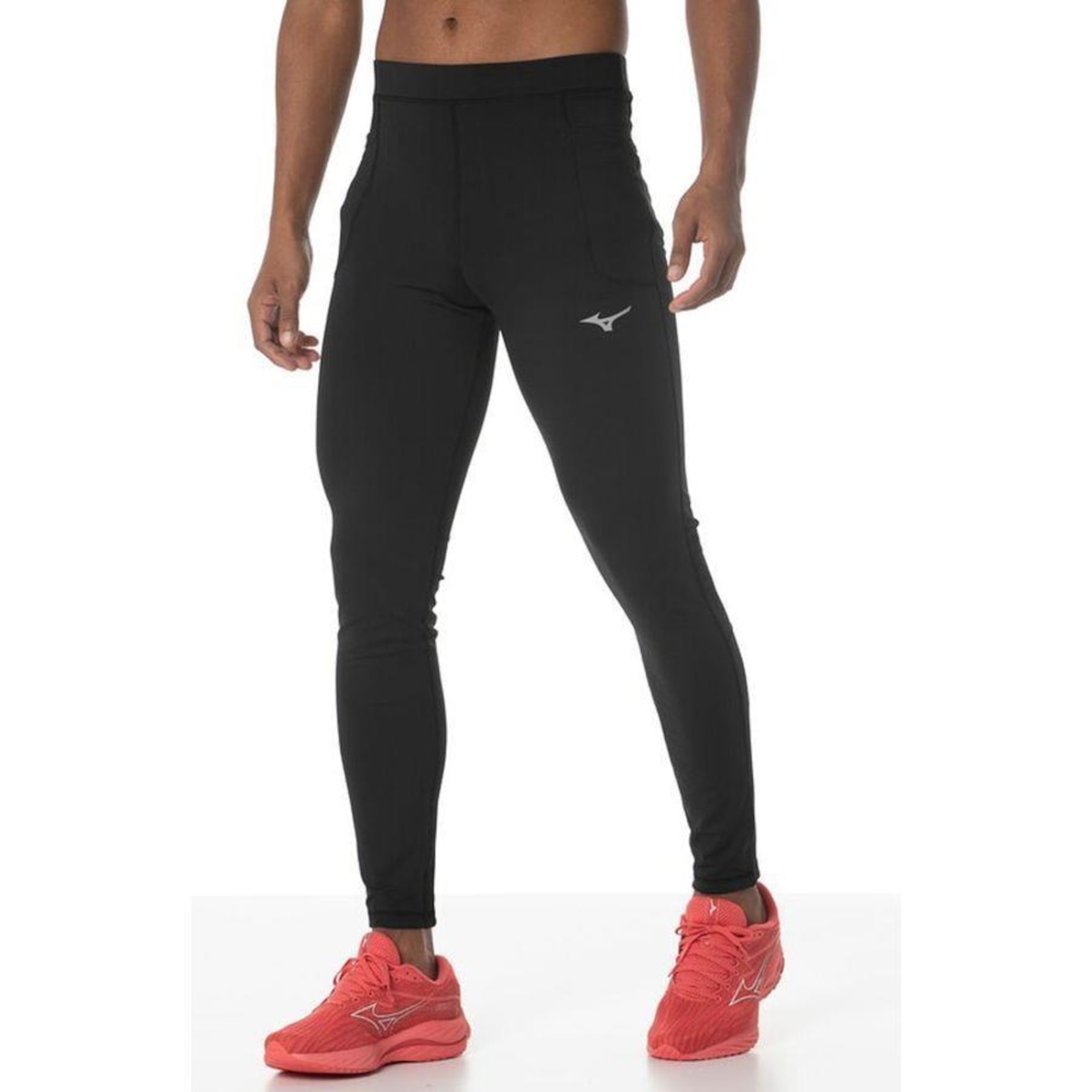 Calça Legging de Compressão Mizuno Pockets 3 - Masculina - Foto 1