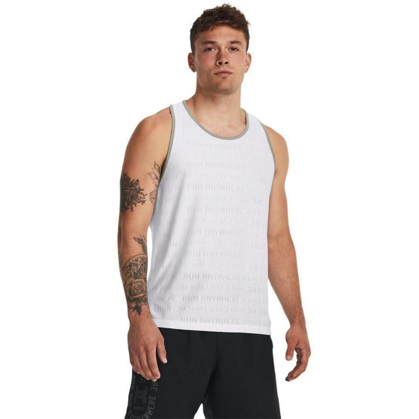 Camiseta Regata de Treino Under Armour Run Everywhere - Masculina - Foto 1