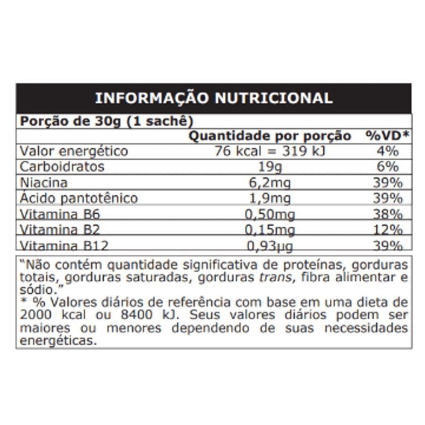 Carb Up Gel Black Probiótica 10 Sachês 30G Caldo de Cana com Limão Carboidrato Energético - Foto 3