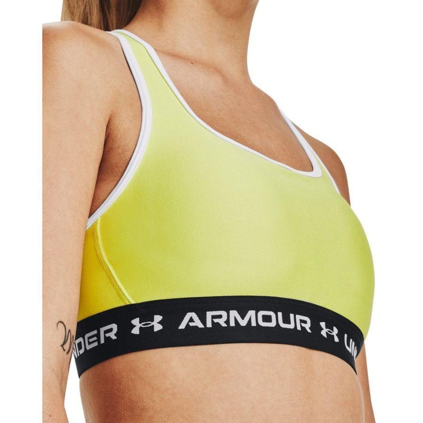 Top de Treino Under Armour Crossback Mid - Feminino - Foto 4