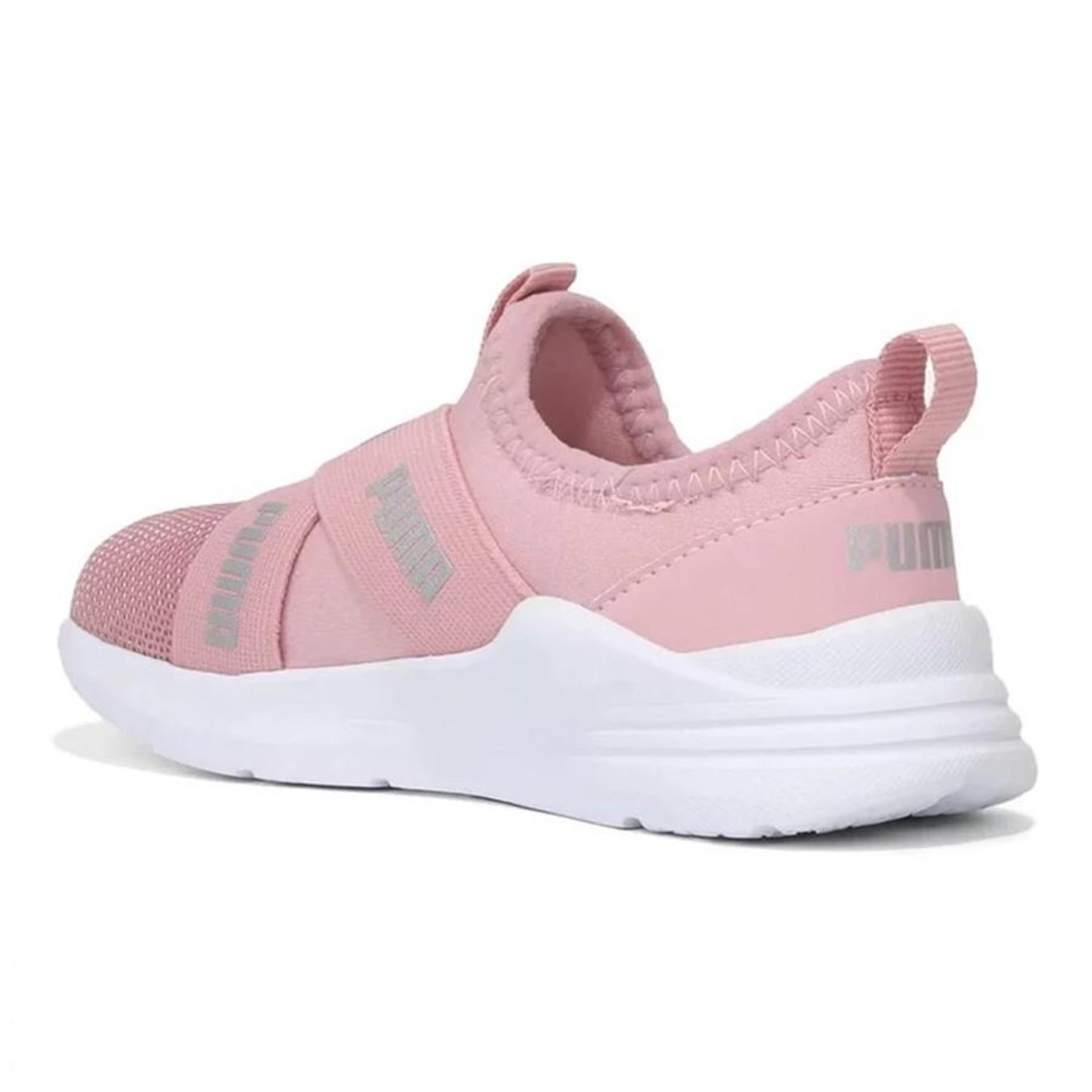 Tênis Puma Wired Run Slip-On + Par de Meia - Infantil - Foto 2