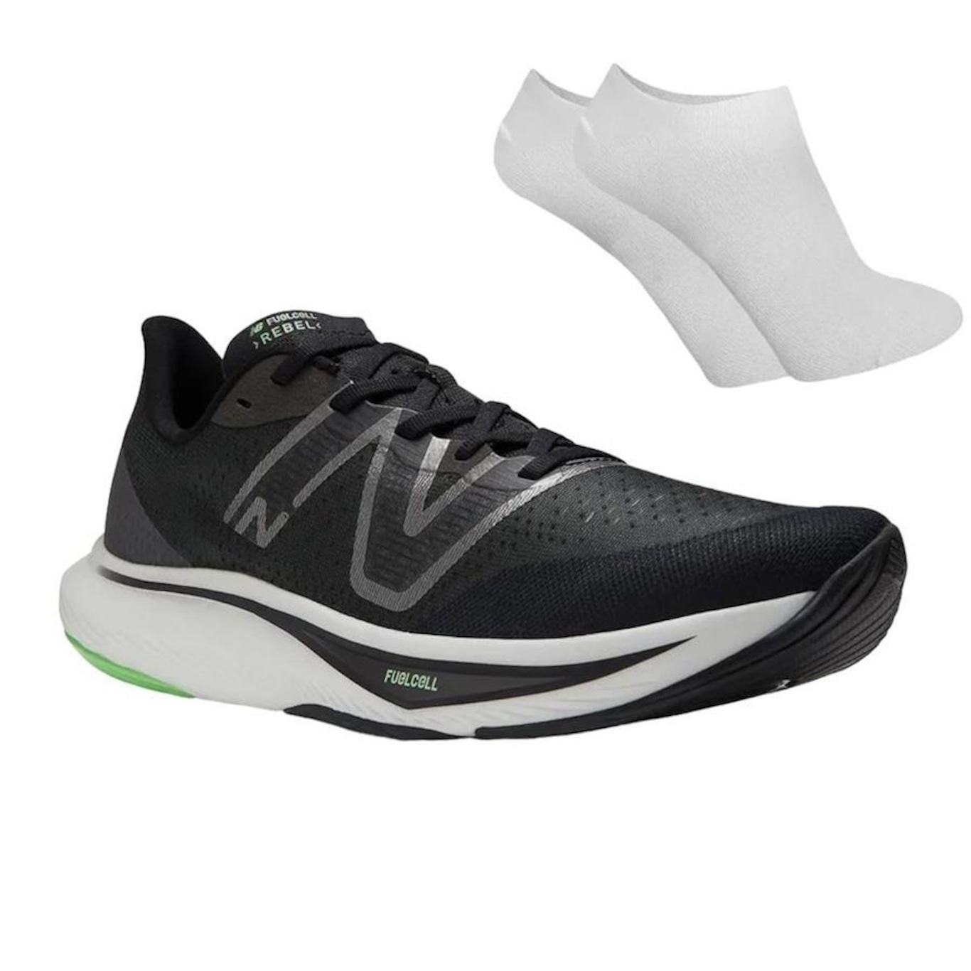 Tênis New Balance Rebel V3 + Par de Meia - Masculino - Foto 1