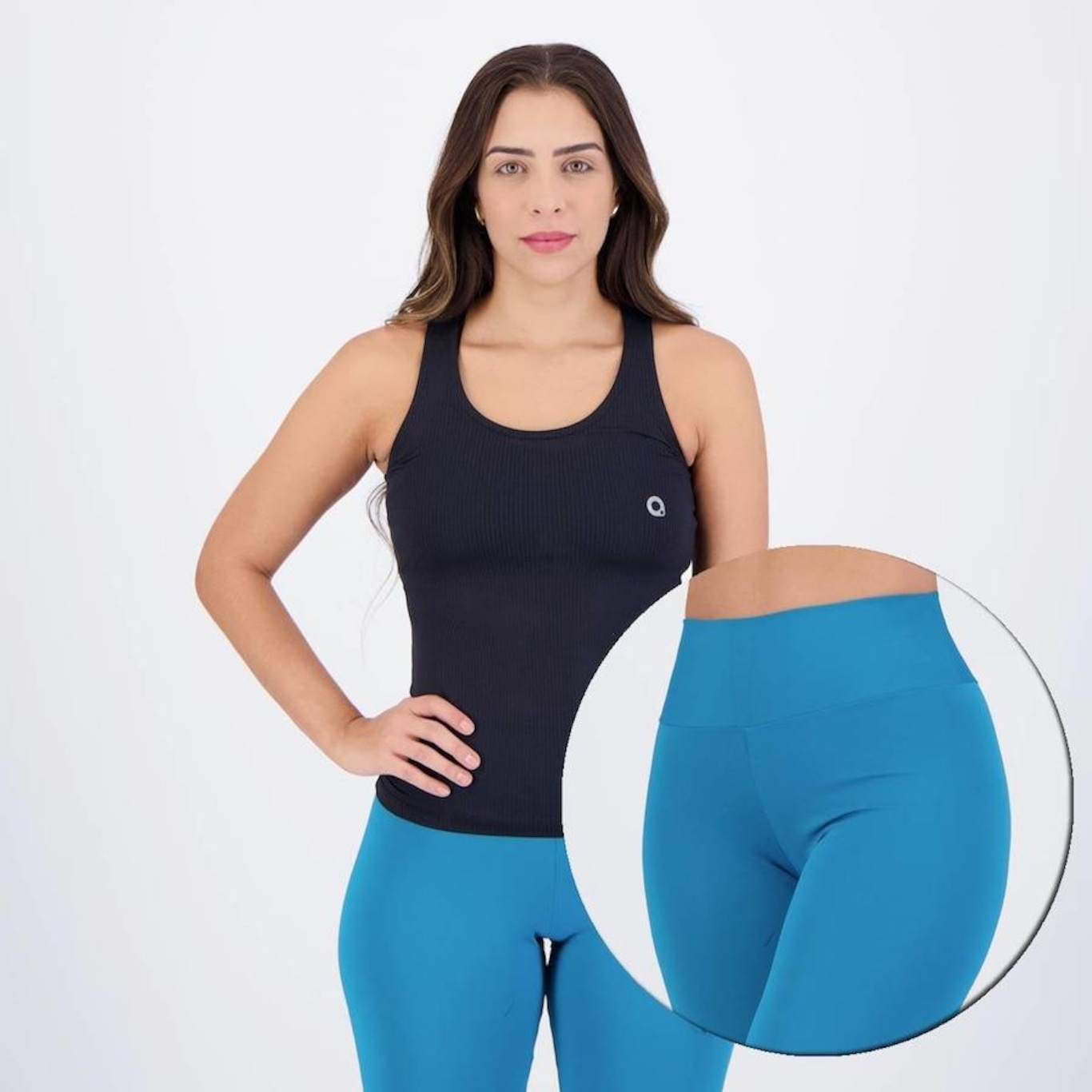 Conjunto Legging Area + Regata Area - Feminino - Foto 1