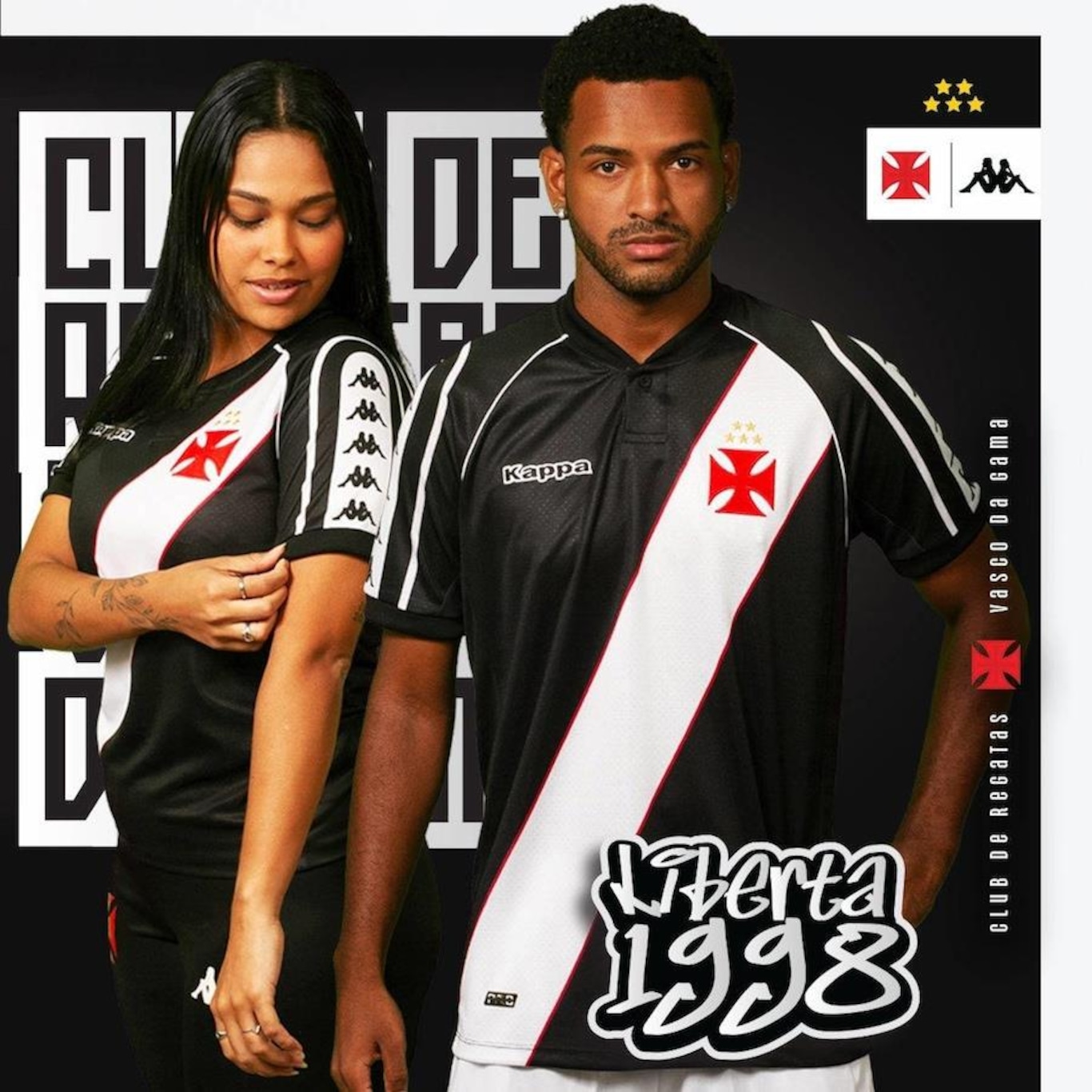 Camisa do Vasco I Kappa Retrô 1998 - Masculina - Foto 3