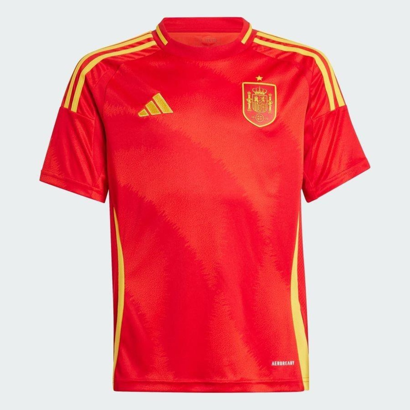 Camisa 1 da Espanha 24 adidas - Infantil - Foto 2