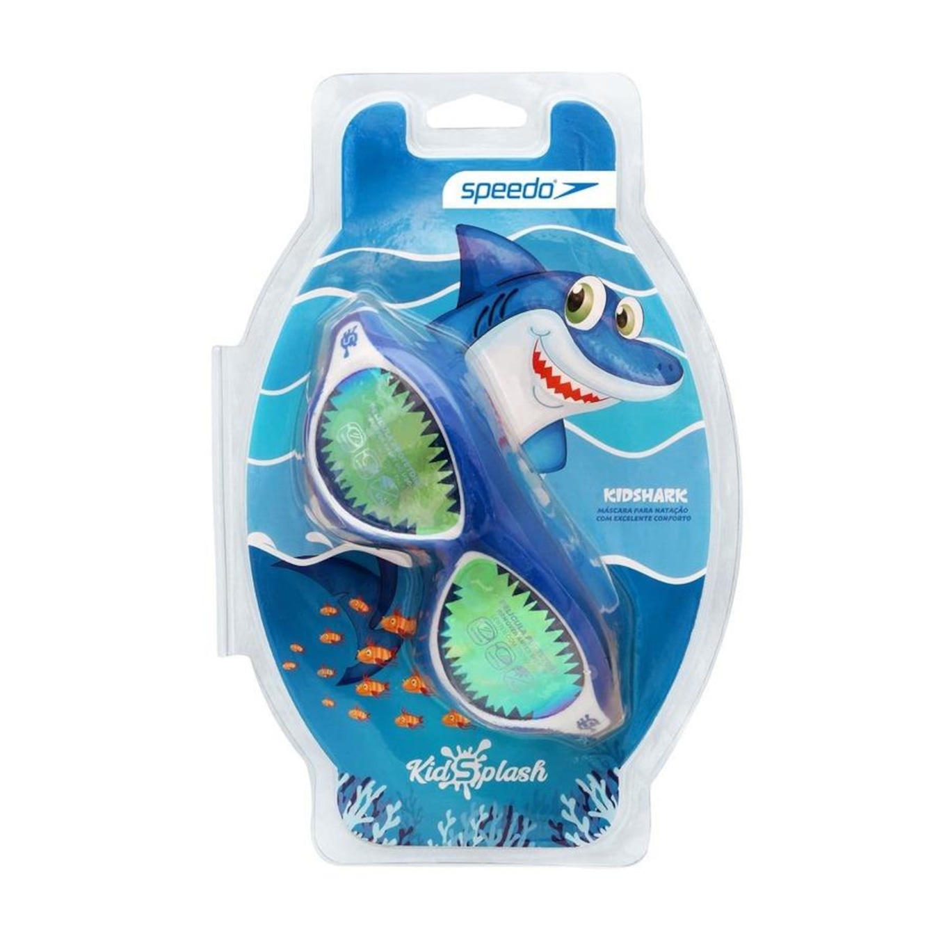 Óculos de Natação Infantil Tipo Mascara Kidshark Speedo - Foto 5