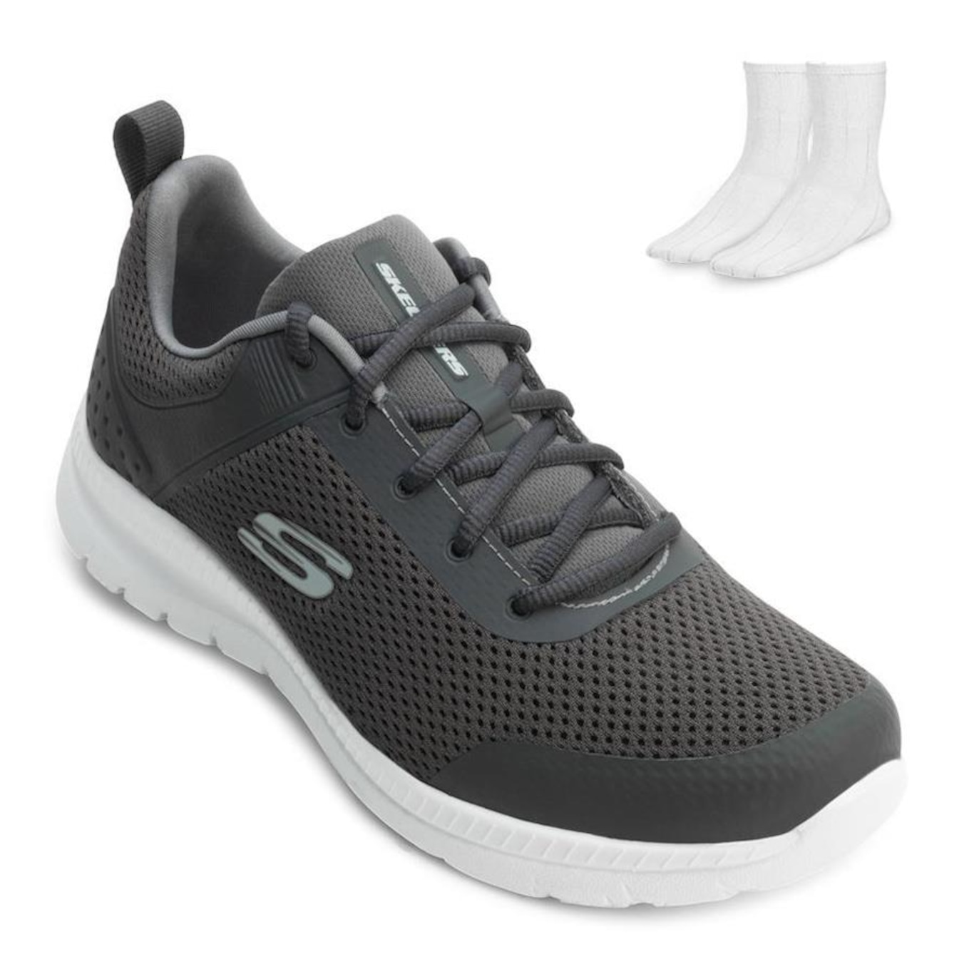 Tênis Skechers Bountiful e Meia Sk24-89424 - Masculino - Foto 1