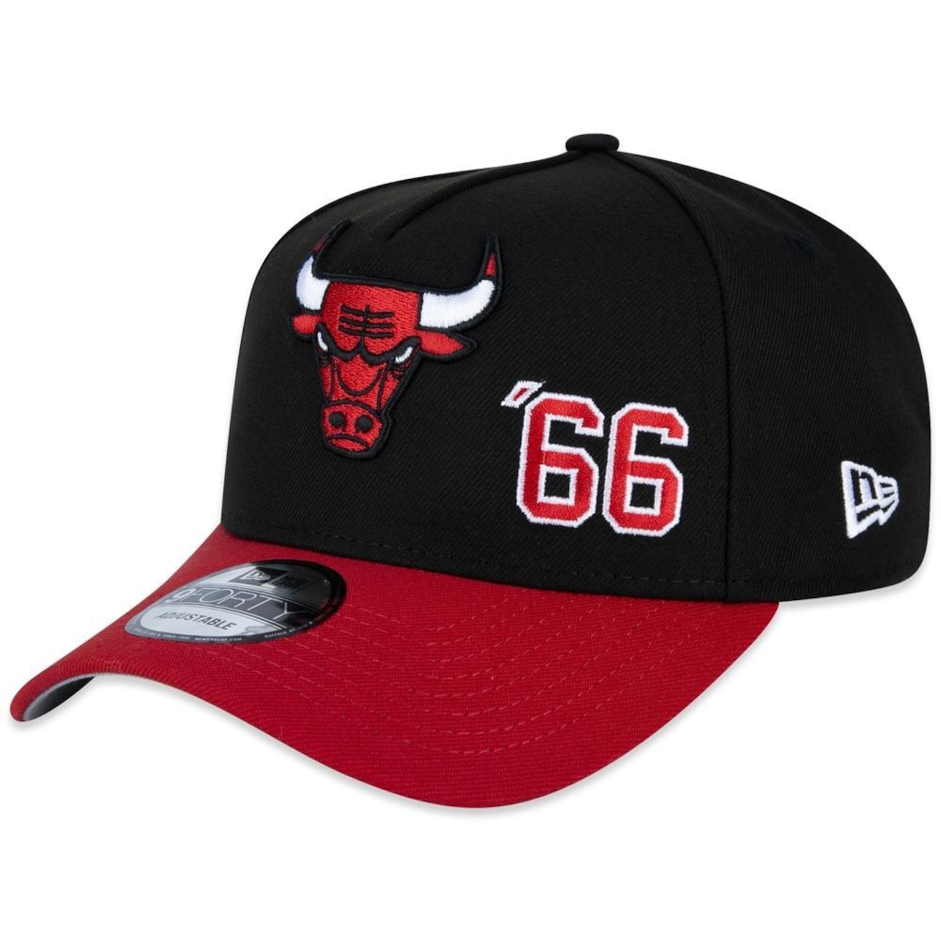 Boné Aba Curva New Era 9Forty A-Frame Chicago Bulls Club House - Snapback - Adulto - Foto 1