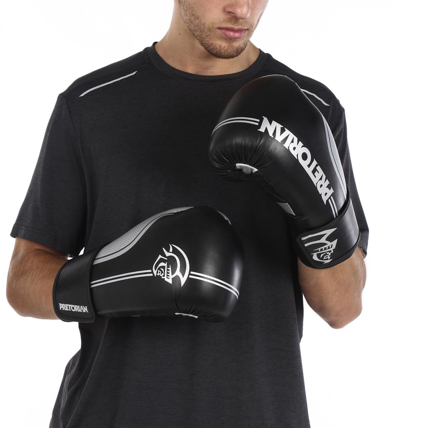 Kit de Luvas de Boxe e Muay Thai First Fx1 Pretorian + Bandagem + Bucal - Foto 4