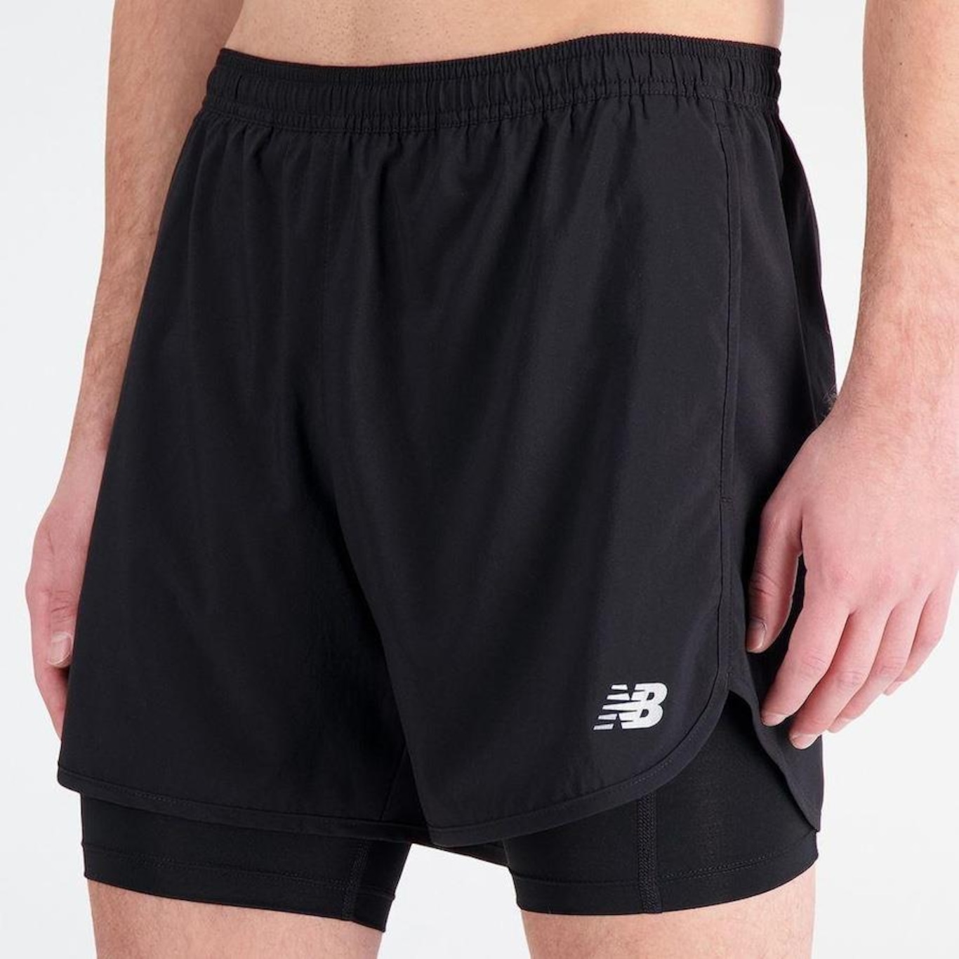 Short New Balance Accelerate 2 em 1 - Masculino - Foto 1