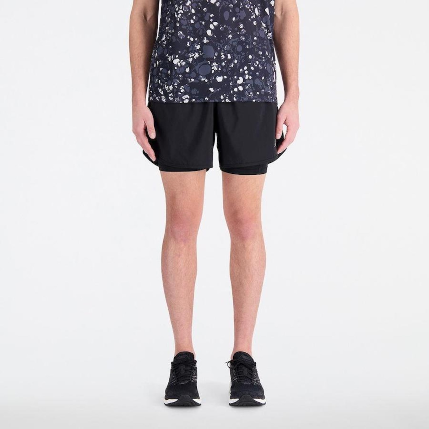 Short New Balance Accelerate 2 em 1 - Masculino - Foto 3