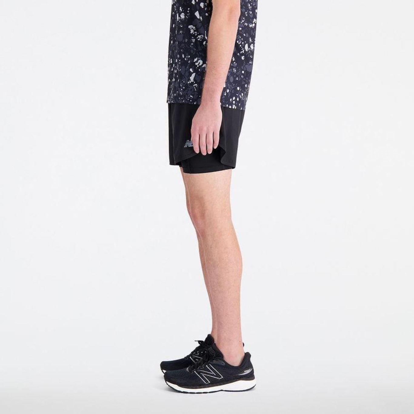 Short New Balance Accelerate 2 em 1 - Masculino - Foto 4