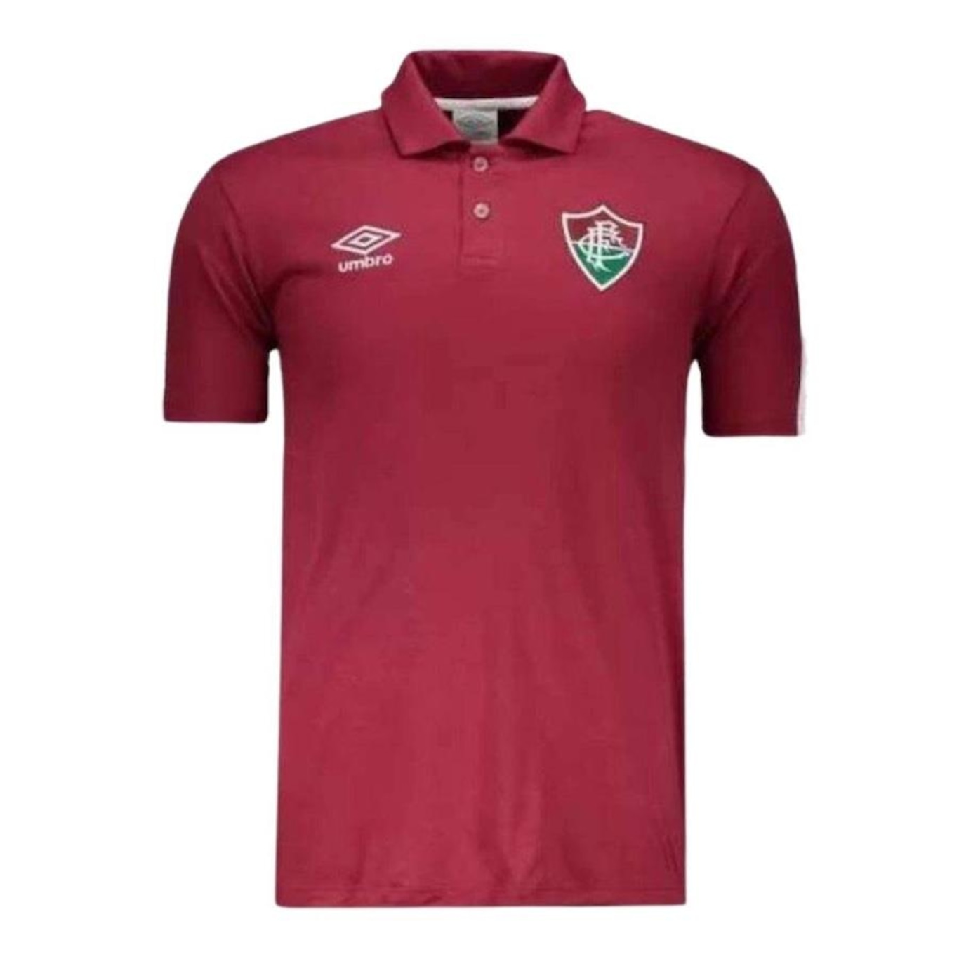 Camisa Polo Fluminense Grená Viagem Umbro 2022 - Foto 1