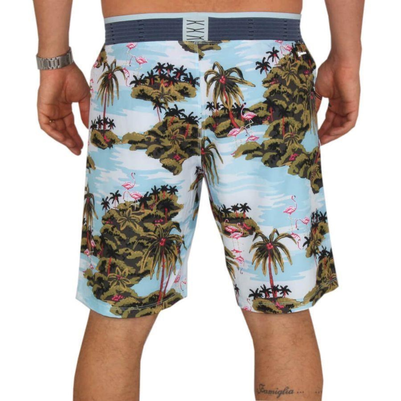 Bermuda Hurley Phantom Hyperweave Flamingo - Masculina - Foto 3