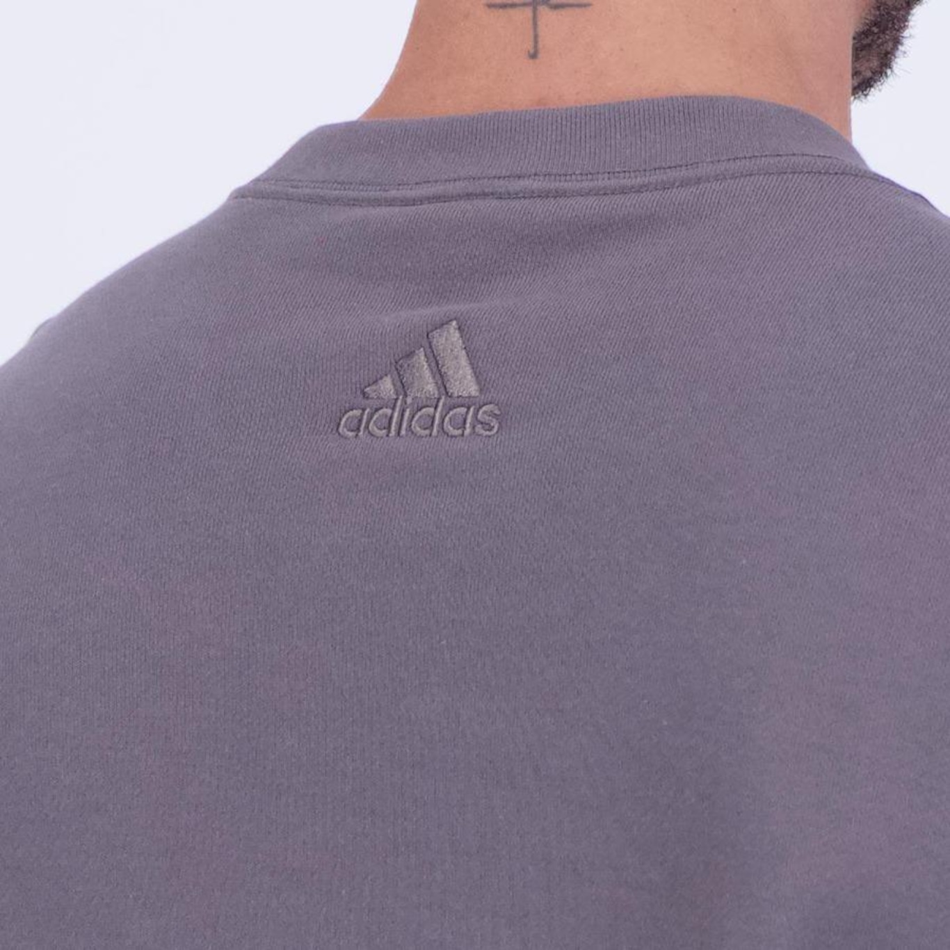 Blusão de Moletom sem Capuz adidas Big Logo - Masculino - Foto 6