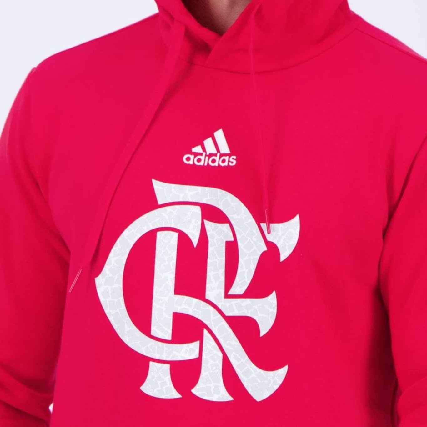 Blusão de Moletom com Capuz adidas Flamengo Dna - Masculino - Foto 5