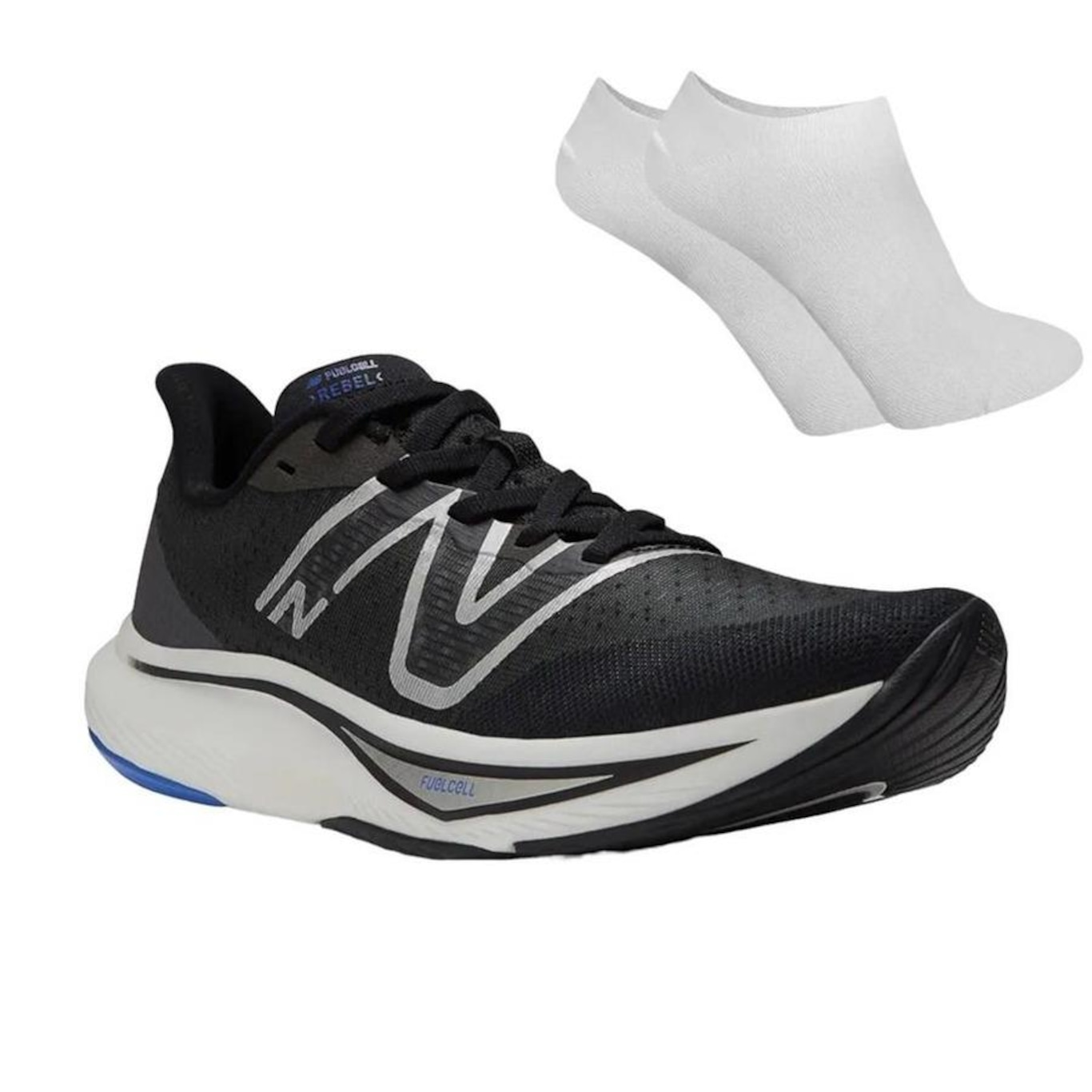 Kit Tênis New Balance Rebel V3 + Par de Meias - Feminino - Foto 1