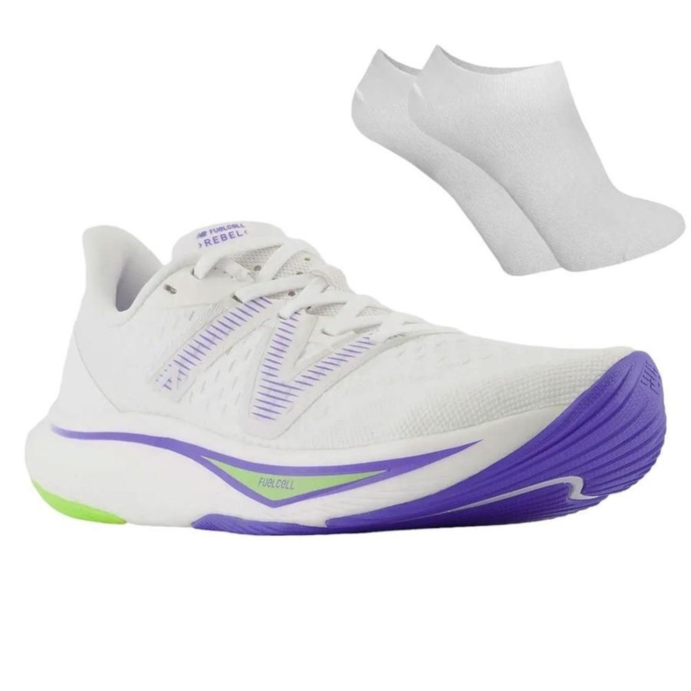 Kit Tênis New Balance Rebel V3 + Par de Meias - Feminino - Foto 1