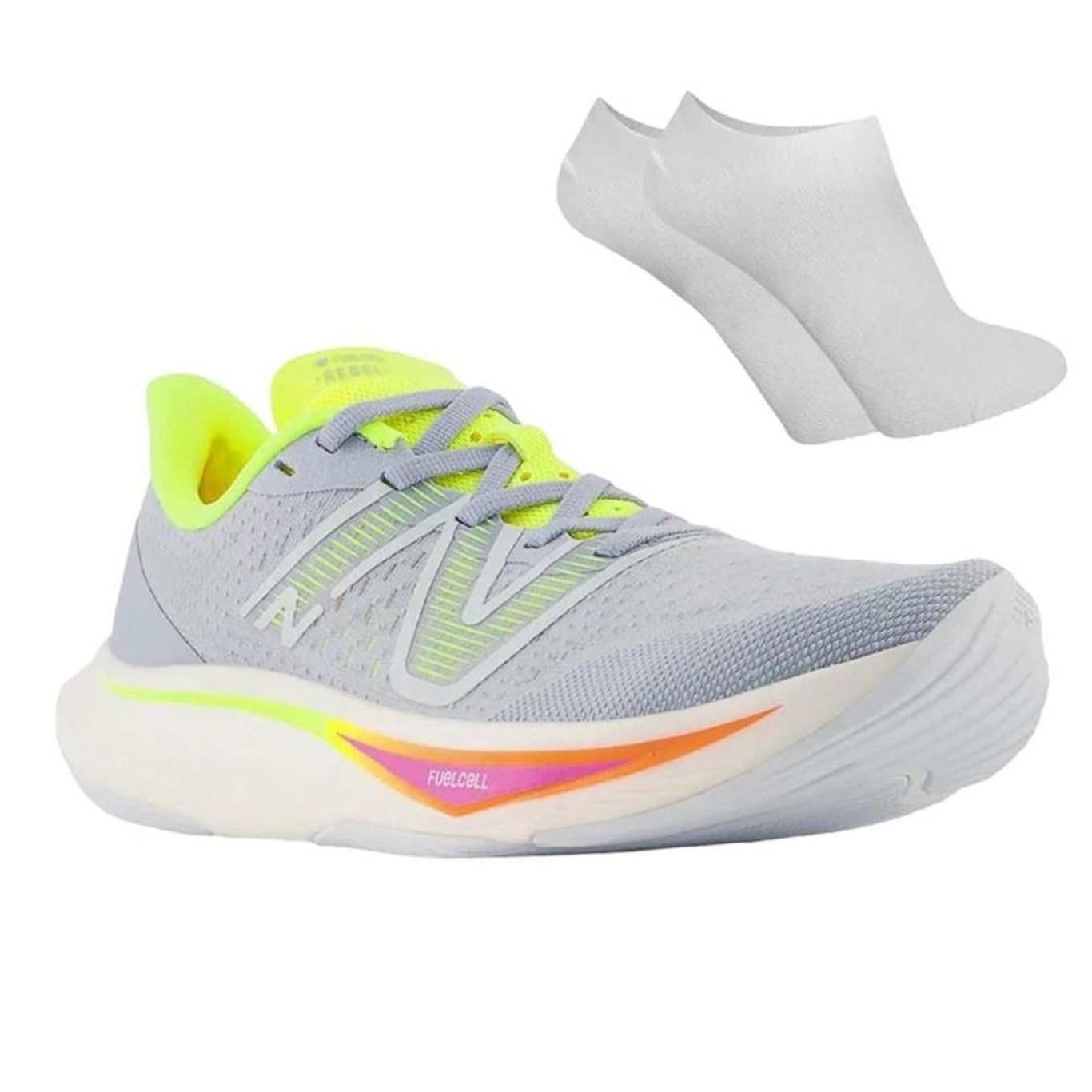 Kit Tênis New Balance Rebel V3 + Par de Meias - Feminino - Foto 1